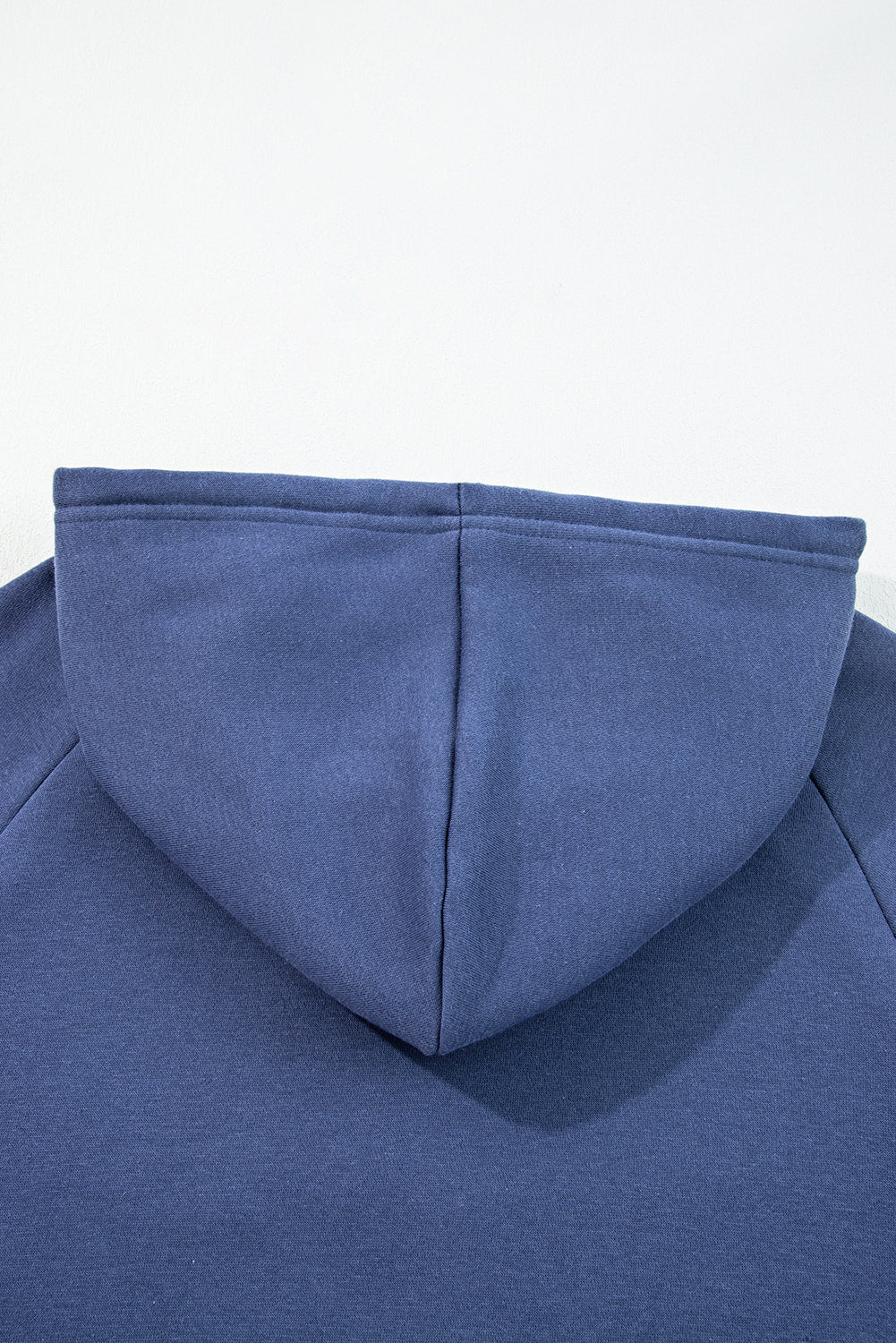 Dirty blue Fleece Lined Adjustable Drawstring Oversize Tunic Hoodie