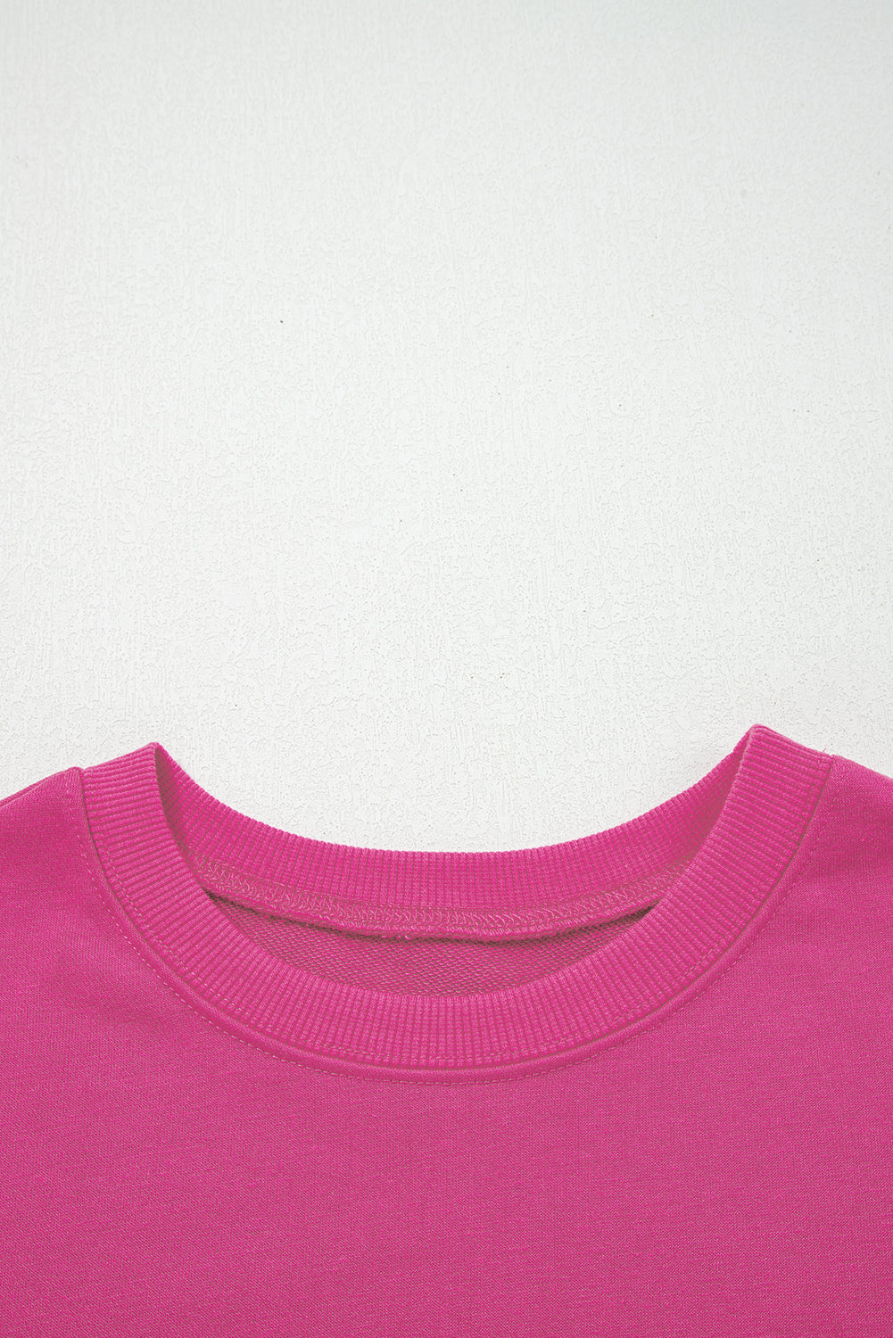 Rose Red Varsity Striped Detail Drop Shoulder Oversized Sweatshirt