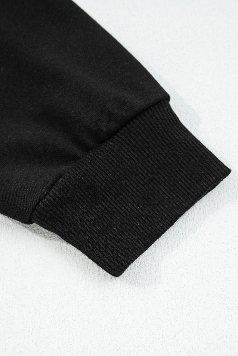 Black Varsity Stripe Detail Drop Shoulder Pullover Mini Skirt Set