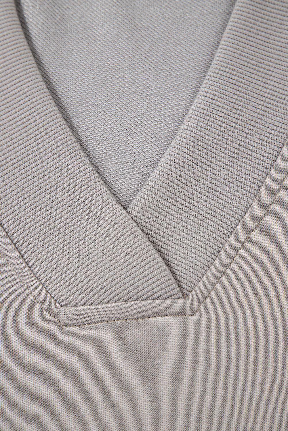 Parchment Aztec Embroidered Western V Neck Sweatshirt