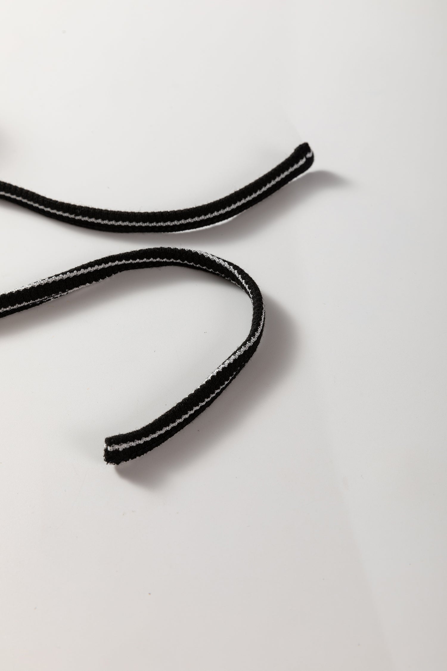 White Stripe Collared Pullover Top and Drawstring Pant Set